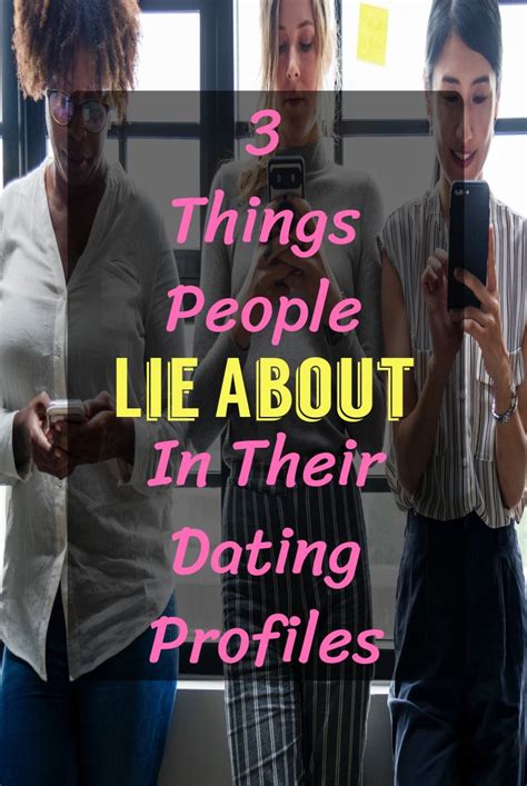 lies on dating profiles